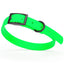 BioThane Waterproof Dog Collar - XS: L 12"-15" x W 5/8" - Black OR Brass Hardware Tropical Green L 12"-15" x W 5 8" Black Dog Collars Dogline