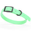 BioThane Waterproof Dog Collar - XS: L 9"-12" x W 1/2" - Black OR Brass Hardware Dog Collars Dogline