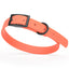 BioThane Waterproof Dog Collar - XS: L 9"-12" x W 1/2" - Black OR Brass Hardware Dog Collars Dogline