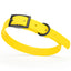 BioThane Waterproof Dog Collar - XS: L 9"-12" x W 1/2" - Black OR Brass Hardware Dog Collars Dogline