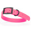 BioThane Waterproof Dog Collar - XS: L 12"-15" x W 5/8" - Black OR Brass Hardware Dog Collars Dogline