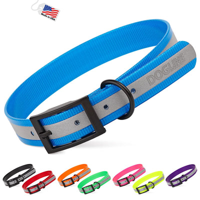 Biothane Translucent Reflective Dog Collar Dog Collars Dogline