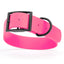 BioThane Waterproof Dog Collar - XS: L 12"-15" x W 5/8" - Black OR Brass Hardware Dog Collars Dogline