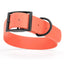 BioThane Waterproof Dog Collar - XS: L 12"-15" x W 5/8" - Black OR Brass Hardware Dog Collars Dogline