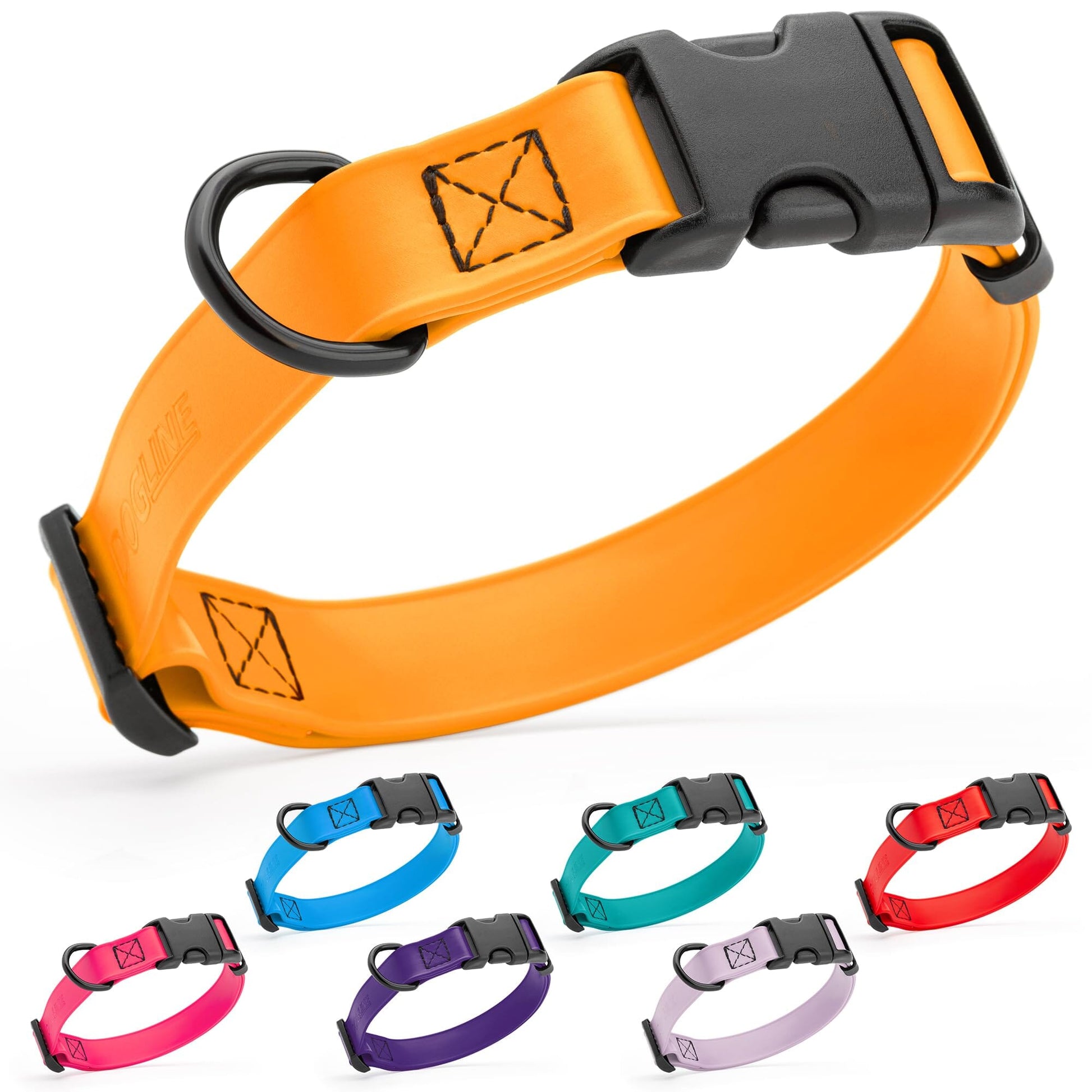 Dogline Biothane Waterproof Dog Collar with Quick Release Buckle Dog Collars Dogline