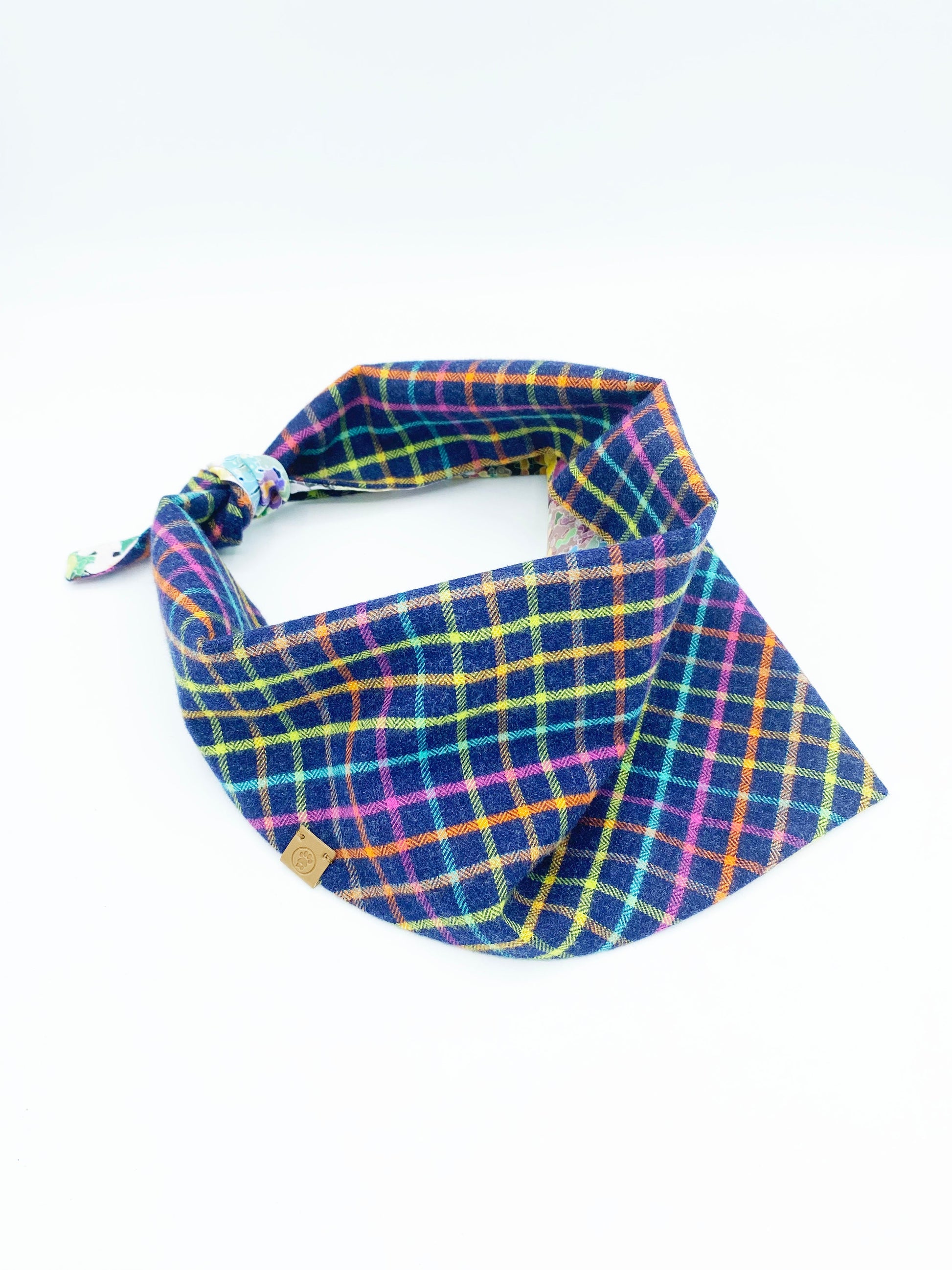 'Brett' Reversible Pet Bandana Pet M L BANDANA BESPOKE PAWS
