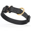 Viper BioThane Dog Collar with Cobra Metal Buckle – Odor Resistant and Waterproof Black Dog Collars Dogline