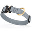 Viper BioThane Dog Collar with Cobra Metal Buckle – Odor Resistant and Waterproof Battleship Gray Dog Collars Dogline