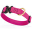 Viper BioThane Dog Collar with Cobra Metal Buckle – Odor Resistant and Waterproof Magenta Pink Dog Collars Dogline