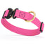 Viper BioThane Dog Collar with Cobra Metal Buckle – Odor Resistant and Waterproof Passionfruit Pink Dog Collars Dogline