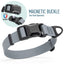 Biothane Waterproof Dog Collar with Magnetic Quick Release Buckle W 1" x L 15-25" Battleship Gray Dog Collars Dogline