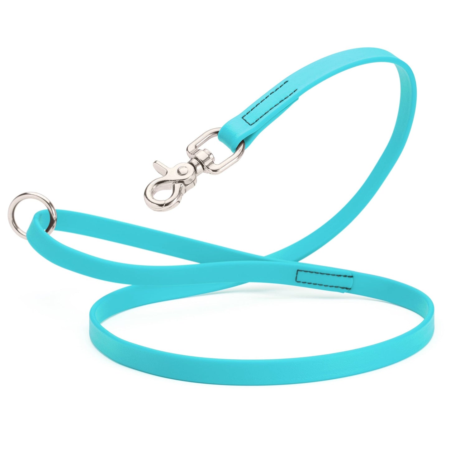 Biothane Dog Leash with Nickel Scissor Snap – 4 FT and 6 FT Sky Blue 5 8" Dog Leashes Dogline