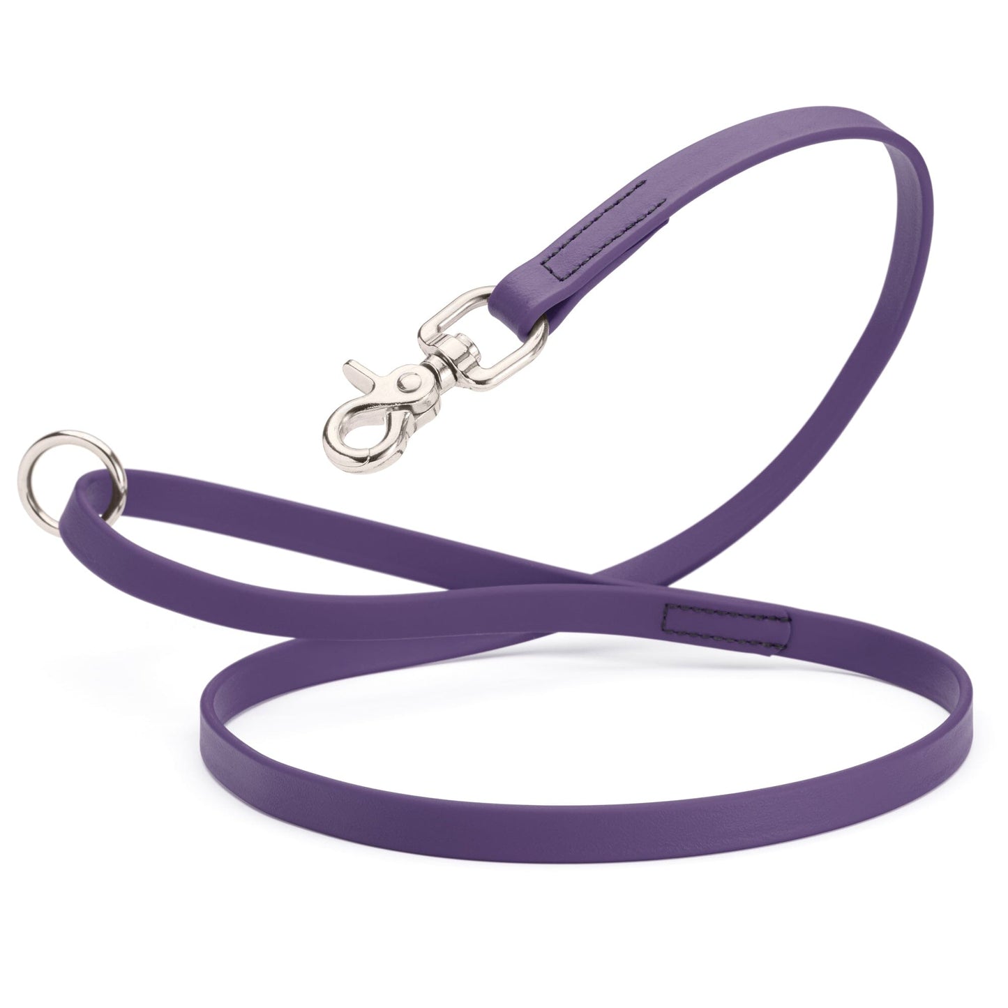 Biothane Dog Leash with Nickel Scissor Snap – 4 FT and 6 FT Violet Purple 5 8" Dog Leashes Dogline