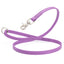 Biothane Dog Leash with Nickel Scissor Snap – 4 FT and 6 FT Amethyst Purple 5 8" Dog Leashes Dogline