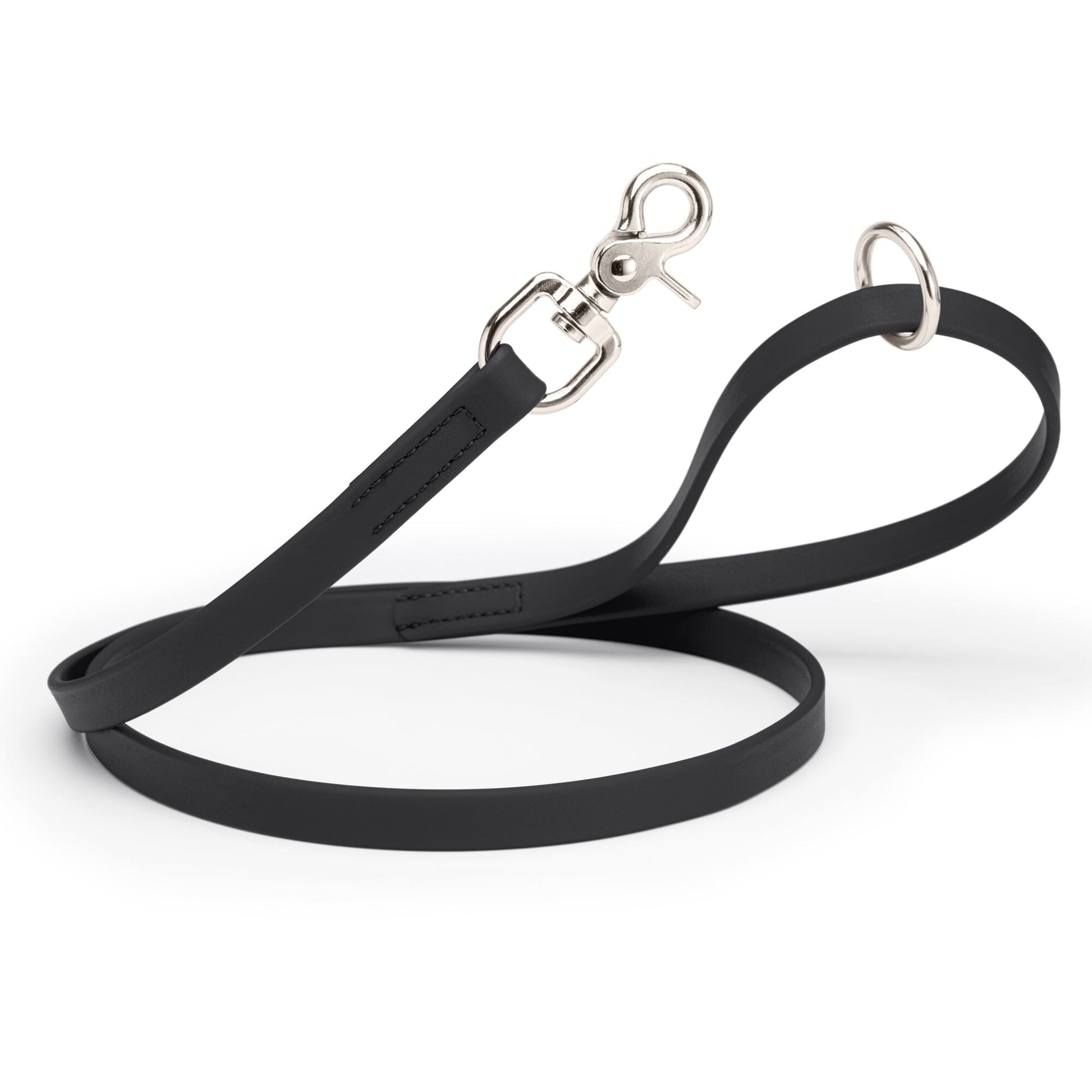 Biothane Dog Leash with Nickel Scissor Snap – 4 FT and 6 FT Black 3 4" Dog Leashes Dogline