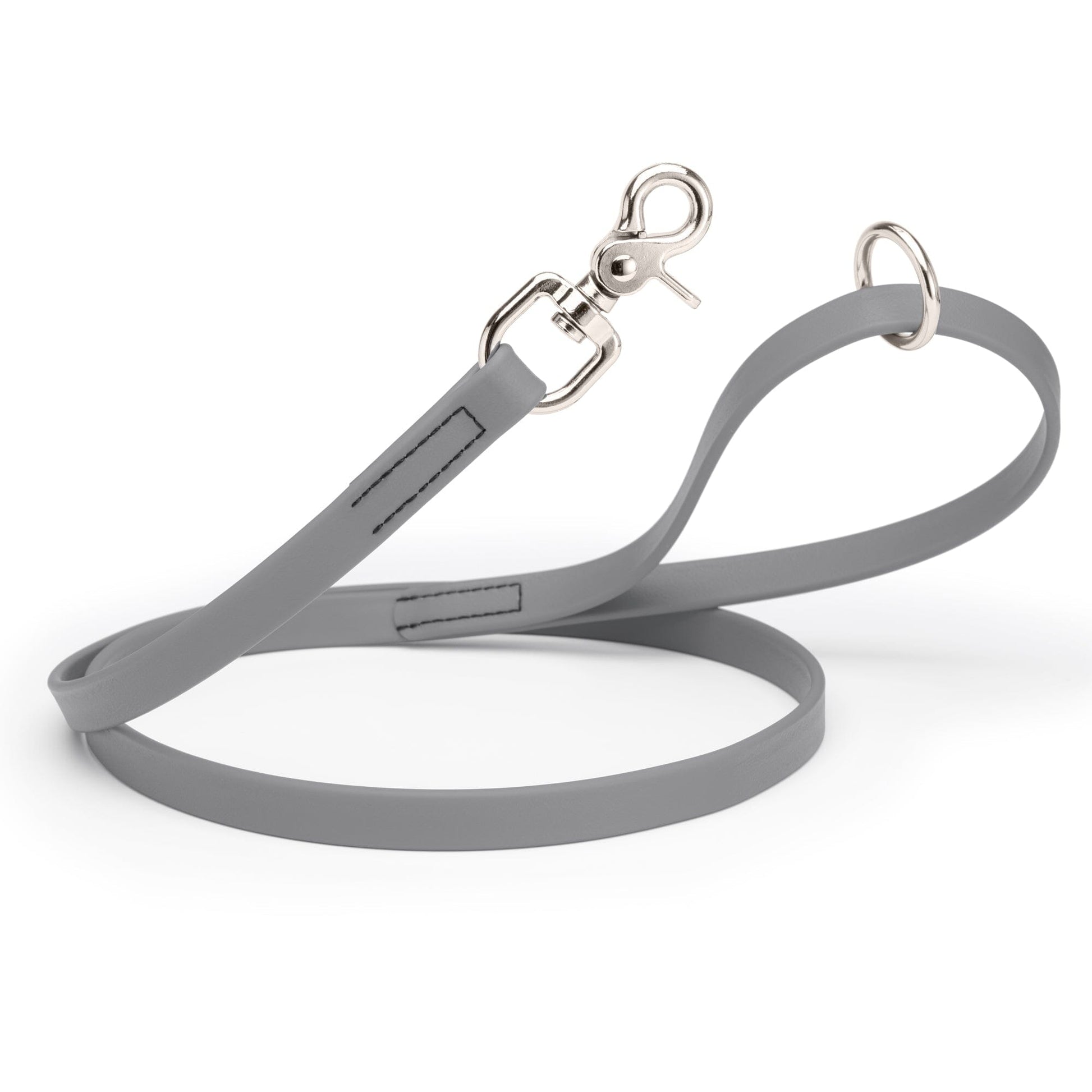 Biothane Dog Leash with Nickel Scissor Snap – 4 FT and 6 FT Battleship Gray 3 4" Dog Leashes Dogline