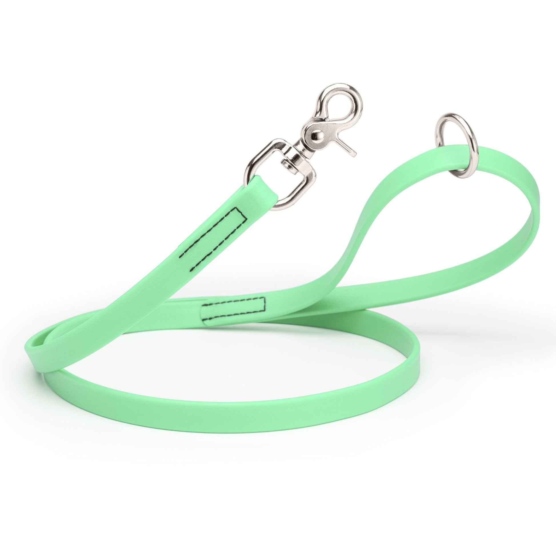 Biothane Dog Leash with Nickel Scissor Snap – 4 FT and 6 FT Sea Foam Green 3 4" Dog Leashes Dogline