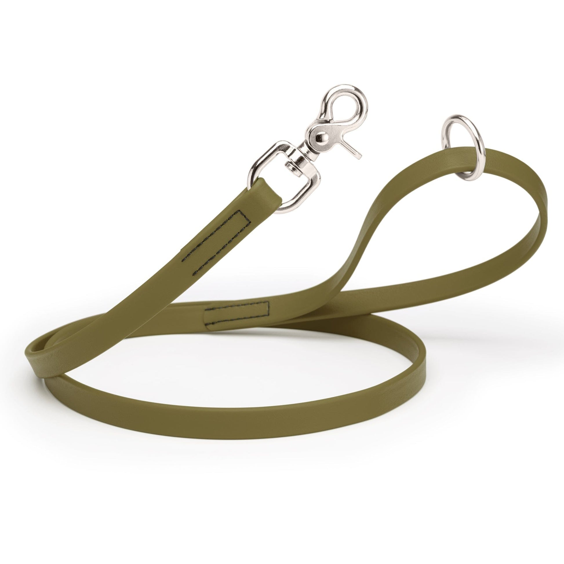 Biothane Dog Leash with Nickel Scissor Snap – 4 FT and 6 FT Olive Drab Green 3 4" Dog Leashes Dogline