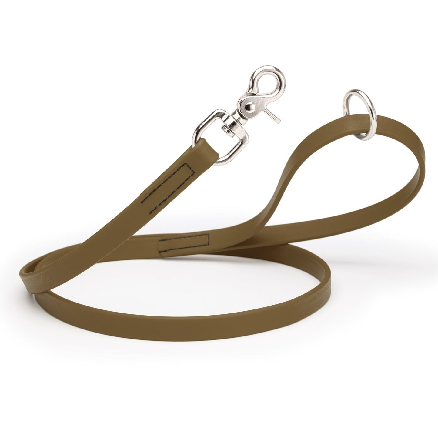 Biothane Dog Leash with Nickel Scissor Snap – 4 FT and 6 FT Coyote Brown 3 4" Dog Leashes Dogline