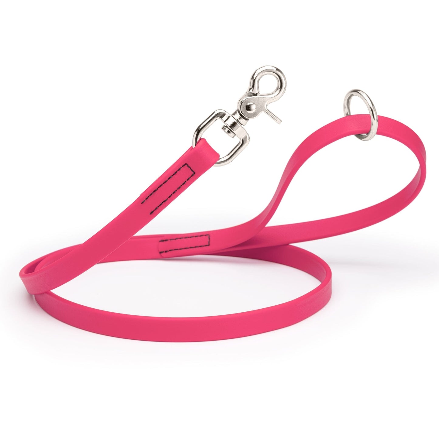 Biothane Dog Leash with Nickel Scissor Snap – 4 FT and 6 FT Passionfruit Pink 3 4" Dog Leashes Dogline