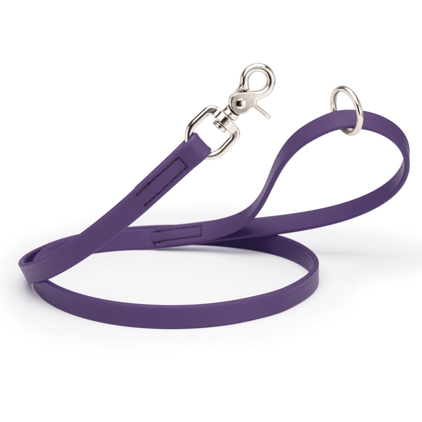Biothane Dog Leash with Nickel Scissor Snap – 4 FT and 6 FT Violet Purple 3 4" Dog Leashes Dogline