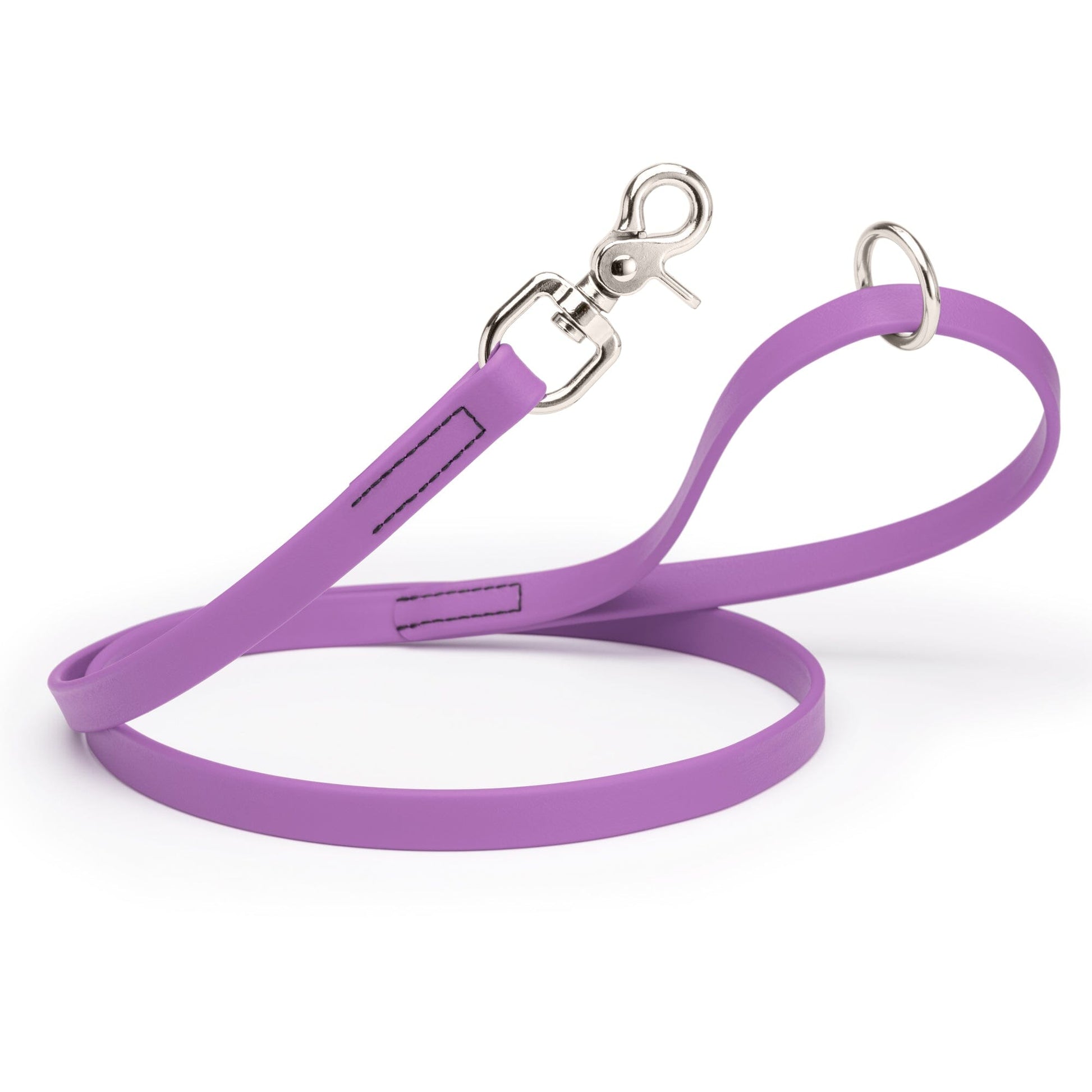 Biothane Dog Leash with Nickel Scissor Snap – 4 FT and 6 FT Amethyst Purple 3 4" Dog Leashes Dogline