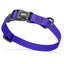 Pebble Emboss Biothane Dog Collar with Quick Release Buckle 3 4"W by 12-19"L Blueberry Royal Dog Collars Dogline