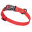 Pebble Emboss Biothane Dog Collar with Quick Release Buckle 3 4"W by 12-19"L Cherry Red Dog Collars Dogline