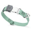 Dogline Pebble Emboss Biothane Dog Collar with Herm Sprenger Stainless Steel ClicLock Buckle 3 4"W by 12-19"L Sage Green Silver Buckle Dog Collars Dogline