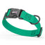 Pebble Emboss Biothane Dog Collar with Quick Release Buckle 1"W by 15-25"L Teal Dog Collars Dogline