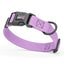 Pebble Emboss Biothane Dog Collar with Quick Release Buckle 1"W by 15-25"L Amethyst Purple Dog Collars Dogline