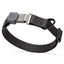 Dogline Pebble Emboss Biothane Dog Collar with Herm Sprenger Stainless Steel ClicLock Buckle 1"W by 15-25"L Black Black Buckle Dog Collars Dogline