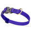 Dogline Pebble Emboss BioThane Dog Collar with Heavy Duty Cobra Buckle W 3 4" x L 12-19" Blueberry Royal Dog Collars Dogline