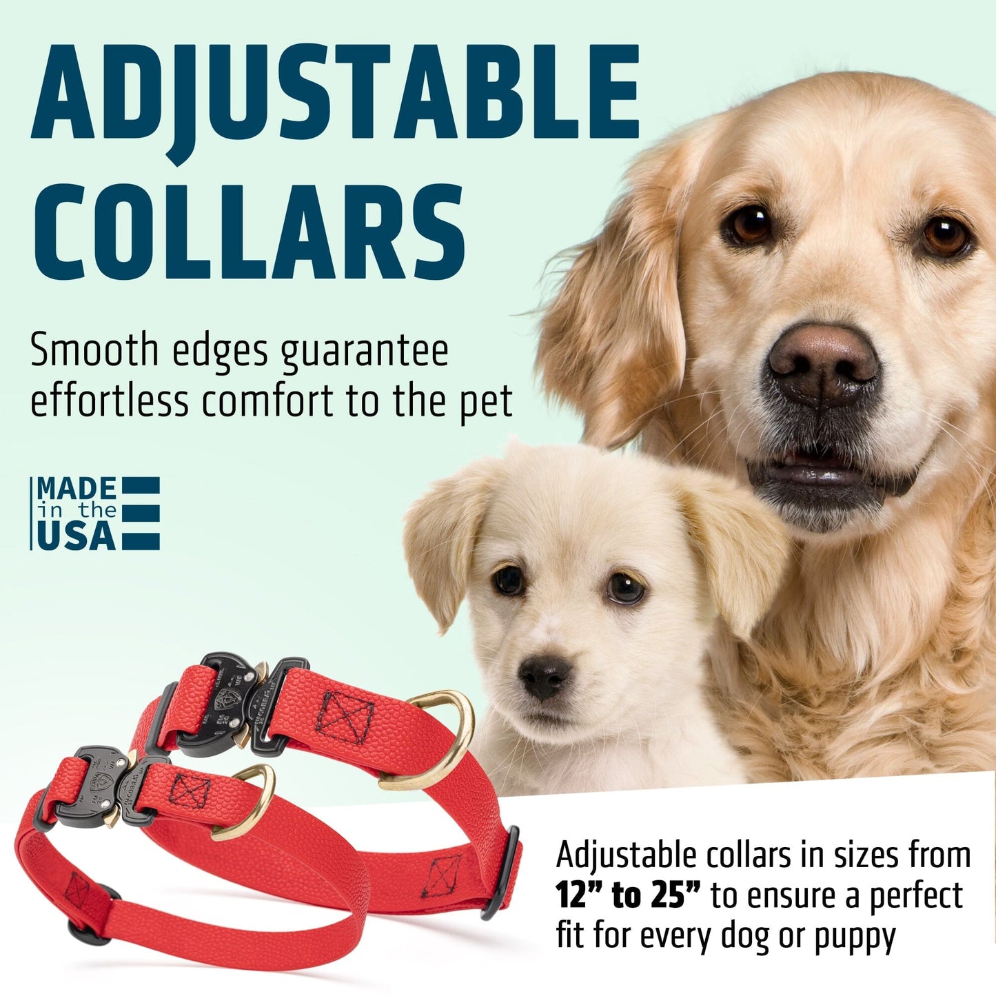 Dogline Pebble Emboss BioThane Dog Collar with Heavy Duty Cobra Buckle Dog Collars Dogline