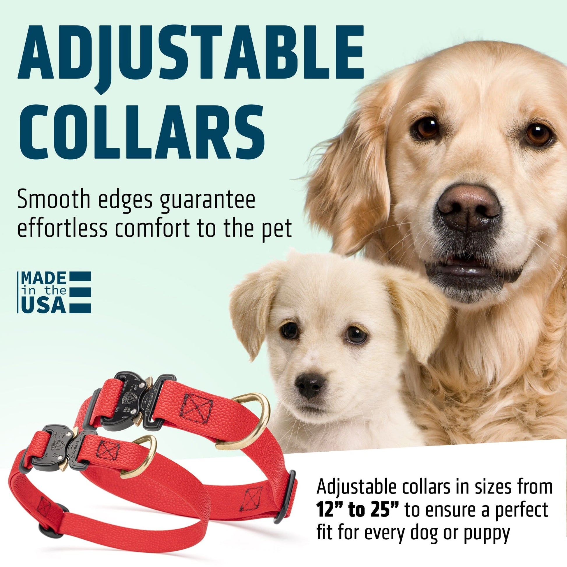 Dogline Pebble Emboss BioThane Dog Collar with Heavy Duty Cobra Buckle Dog Collars Dogline