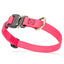 Dogline Pebble Emboss BioThane Dog Collar with Heavy Duty Cobra Buckle W 3 4" x L 12-19" Hot Pink Dog Collars Dogline