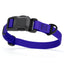 Dogline Pebble Emboss Biothane Dog Collar with Magnetic Buckle W 3 4" x L 12-19" Blueberry Royal Dog Collars Dogline