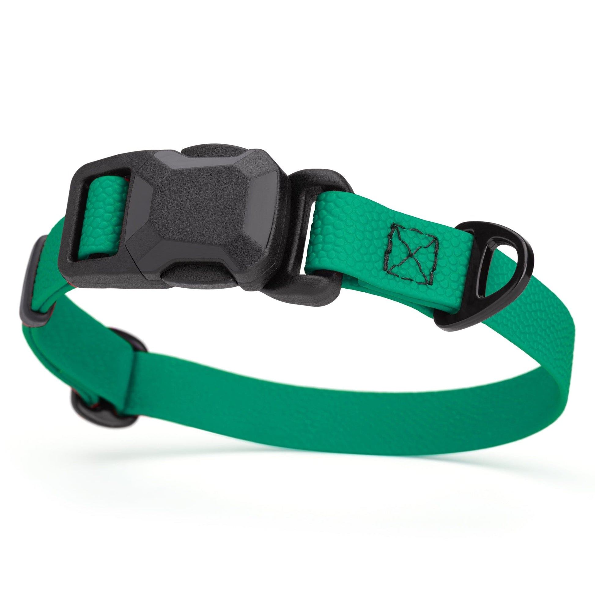 Dogline Pebble Emboss Biothane Dog Collar with Magnetic Buckle W 3 4" x L 12-19" Teal Dog Collars Dogline