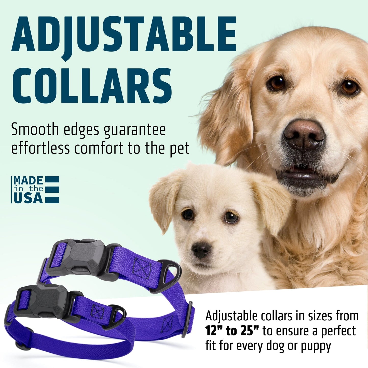 Dogline Pebble Emboss Biothane Dog Collar with Magnetic Buckle Dog Collars Dogline