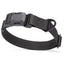 Dogline Pebble Emboss Biothane Dog Collar with Magnetic Buckle W 1" x L 15-25" Black Dog Collars Dogline