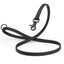 Biothane Dog Leash with Black Scissor Snap Black 5 8" Dog Leashes Dogline