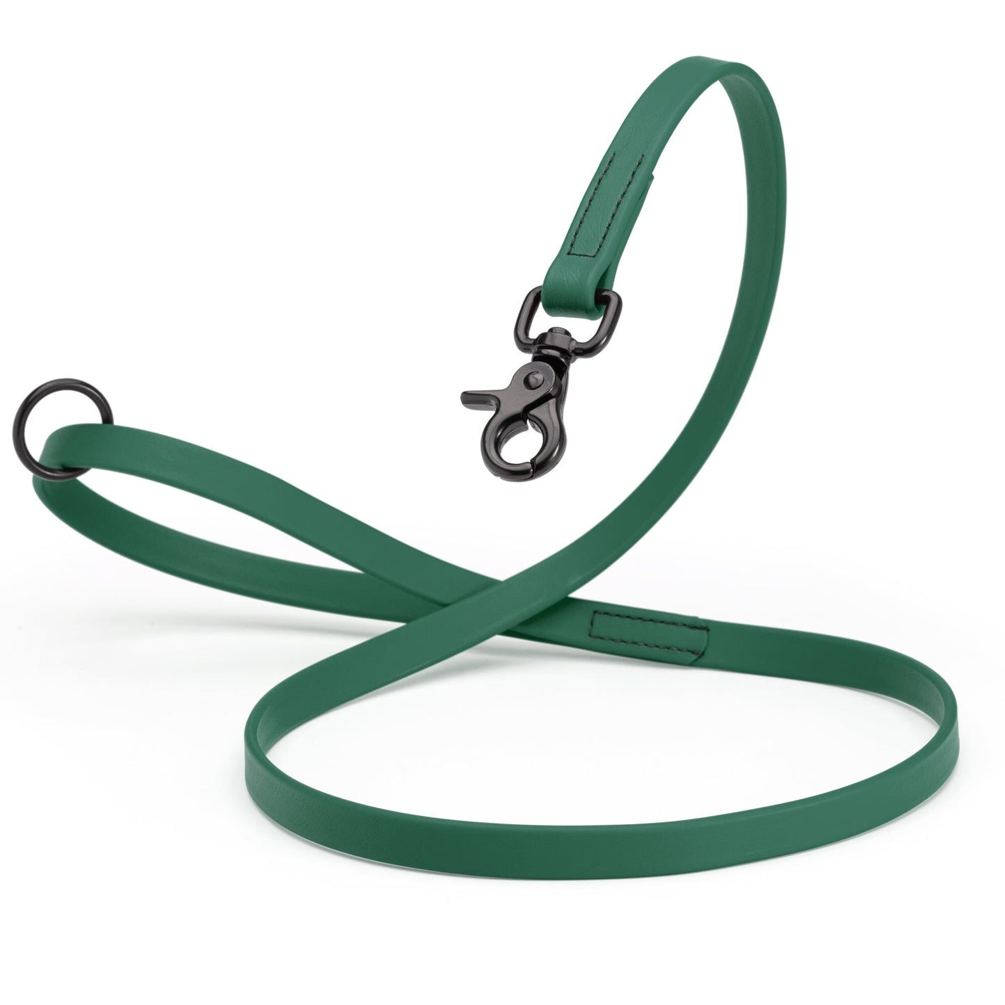 Biothane Dog Leash with Black Scissor Snap Hunter Green 5 8" Dog Leashes Dogline