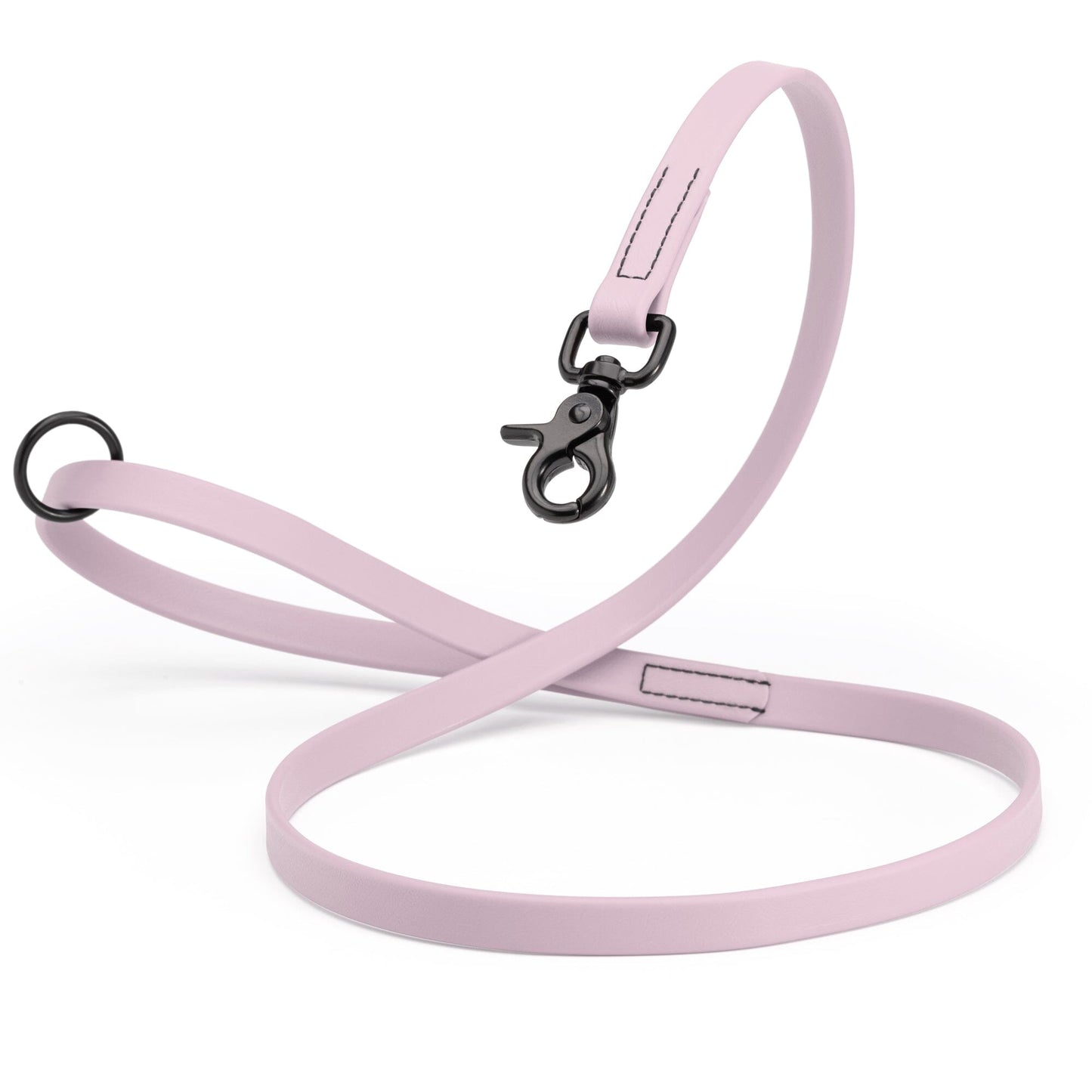 Biothane Dog Leash with Black Scissor Snap Pastel Purple 5 8" Dog Leashes Dogline