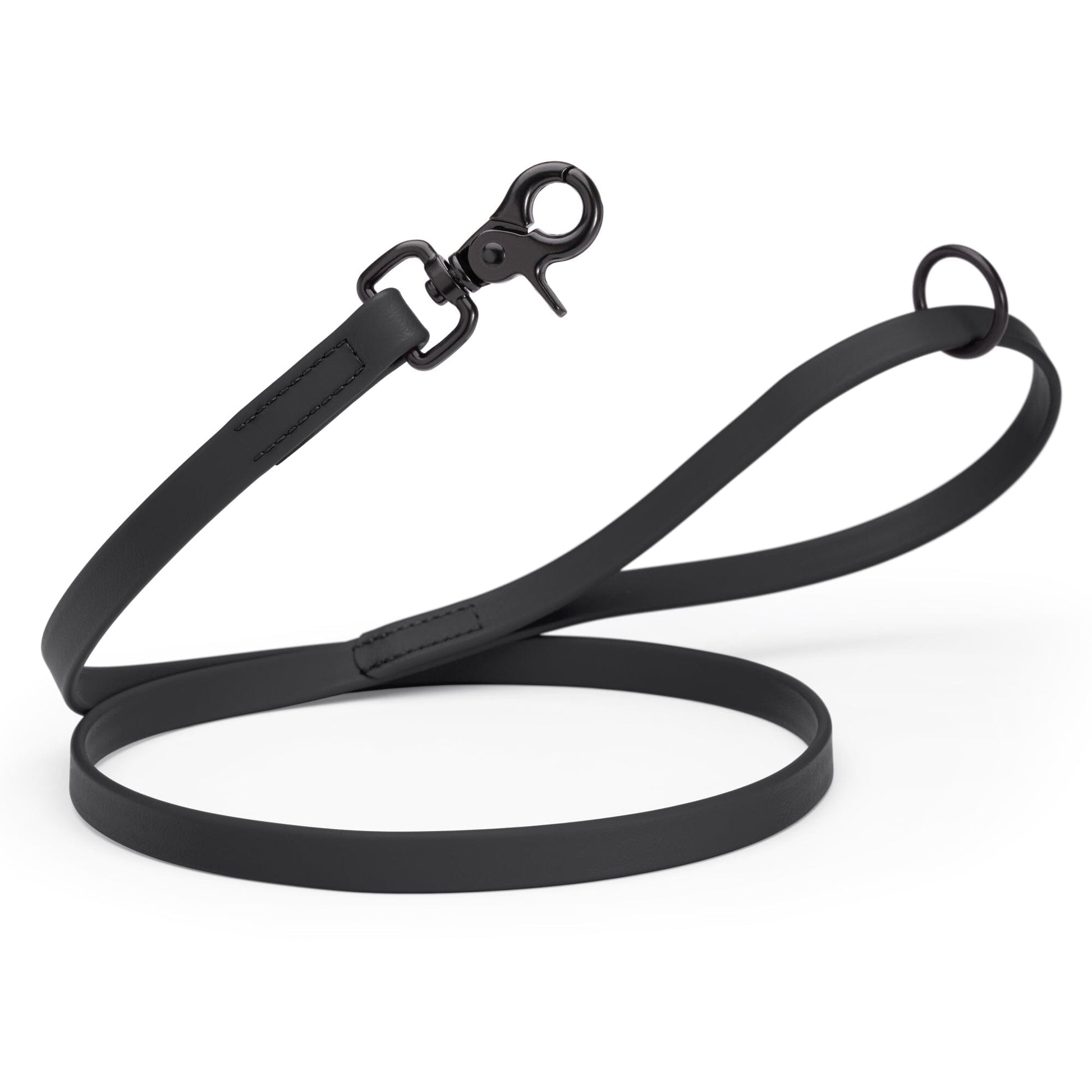 Biothane Dog Leash with Black Scissor Snap Black 3 4" Dog Leashes Dogline