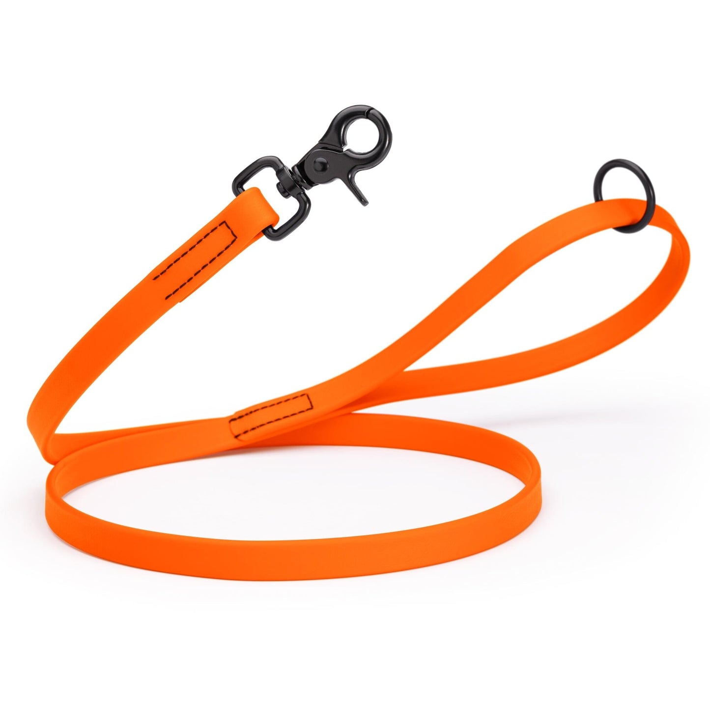 Biothane Dog Leash with Black Scissor Snap Hunter Orange 3 4" Dog Leashes Dogline
