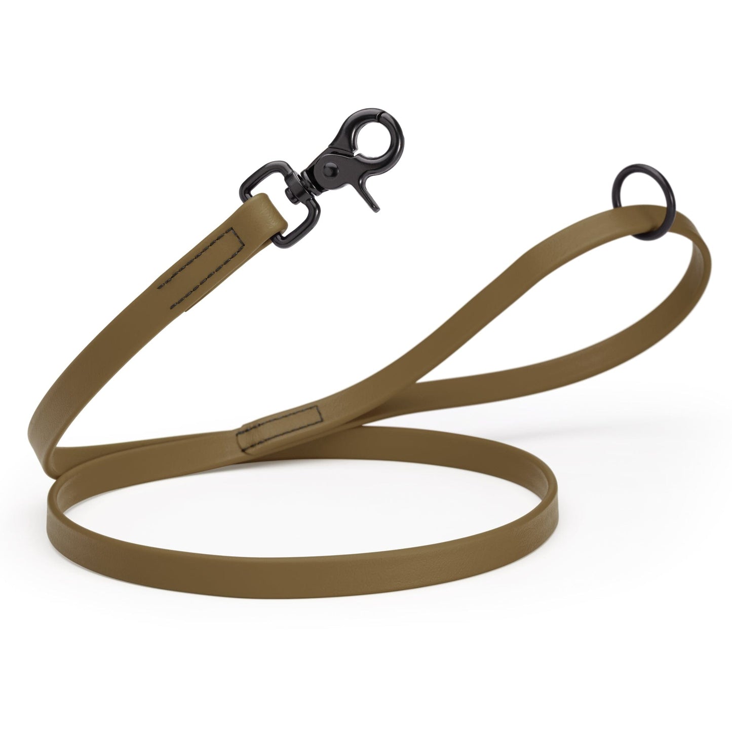 Biothane Dog Leash with Black Scissor Snap Coyote Brown 3 4" Dog Leashes Dogline