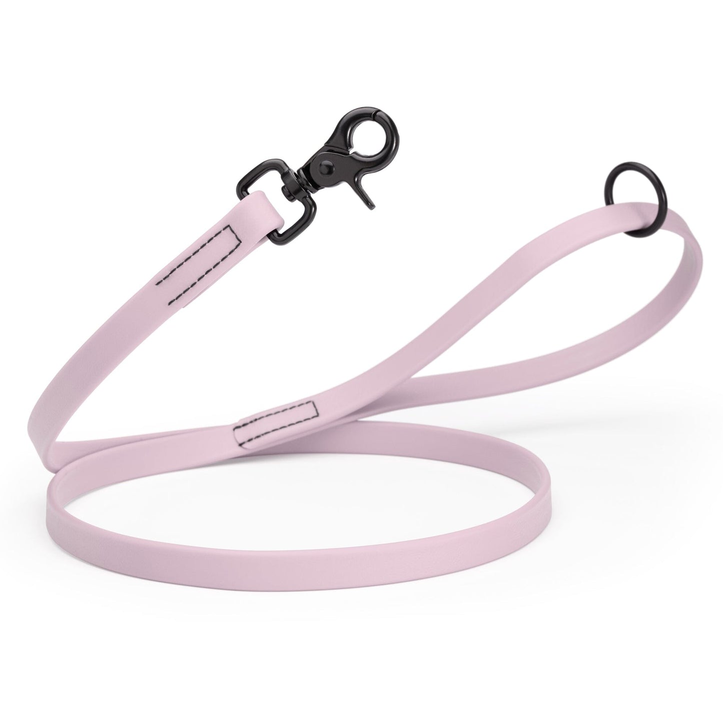 Biothane Dog Leash with Black Scissor Snap Pastel Purple 3 4" Dog Leashes Dogline