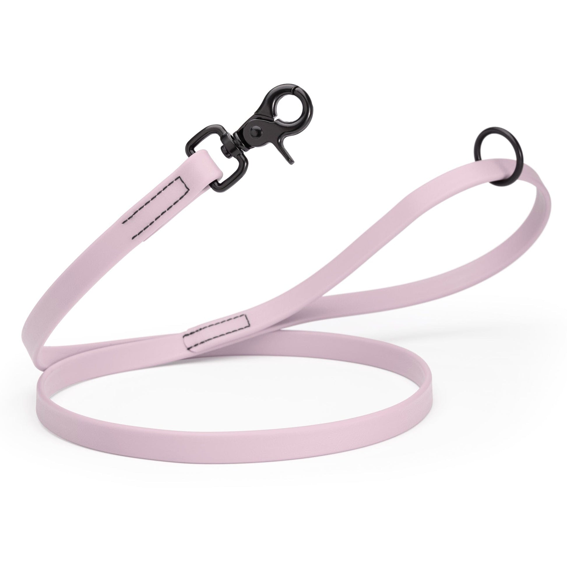 Biothane Dog Leash with Black Scissor Snap Pastel Purple 3 4" Dog Leashes Dogline