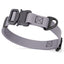 Dogline BioThane Dog Collar with Stab-Lock Quick Release Buckle W 3 4" x L 12-19" Battleship Gray Dog Collars Dogline