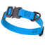 Dogline BioThane Dog Collar with Stab-Lock Quick Release Buckle W 3 4" x L 12-19" Cerulean Blue Dog Collars Dogline